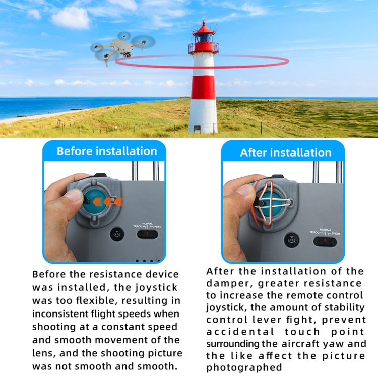 RCSTQ Remote Control Stick Damper Joystick Fixed Bracket For DJI Mavic Air 2 / Air 2S / Mini 2 RCSTQ Remote Control Stick Damper Joystick Fixed Bracket For DJI Mavic Air 2 / Air 2S / Mini 2